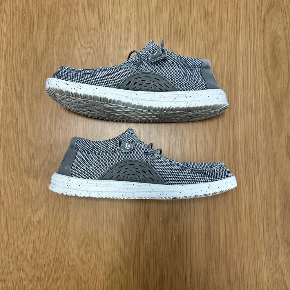 Hey Dude Men’s Wally Free Light Grey Size 8 - Picture 5 of 8